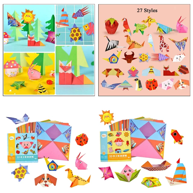 Origami Papier   Papier Farbige Papier 54 Blätter Lebendige Farben Klapp