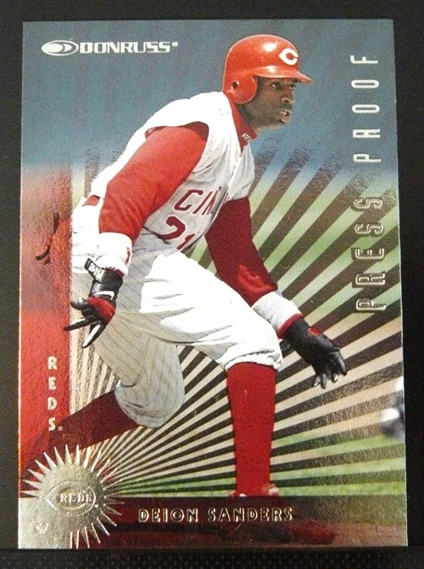 1997 Donruss Press Proof Silver #304 Deion Sanders /2000 Cincinnati Reds