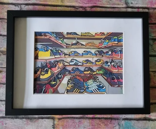 ADIDAS Trainers Casuals Pop Art Tribute Picture A4 Football Casuals