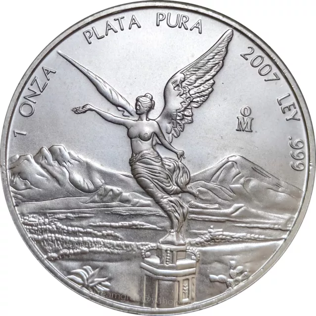 Mexico 2007 Libertad Silver Coin Siegesgöttin 1 oz Onza Plata Pura LEY .999