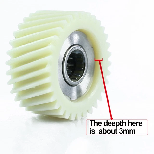 Ingranaggio Drive Gancio In Nylon Bianco - Ricambio Per Macchina Da Cucire PFAFF 463 E 563