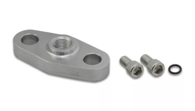 Vibrant Turbo Oil Inlet Flange -4AN Male for Garrett GT3788, GT4088R, GTX4088R