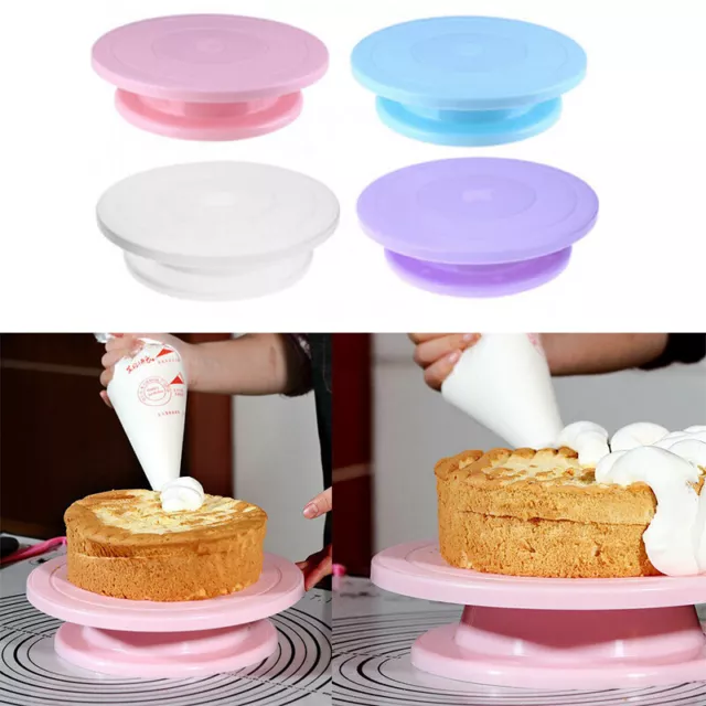 Kitchen Display Stand Turntable Cake 28Cm Rotating Cake Display Deocrating