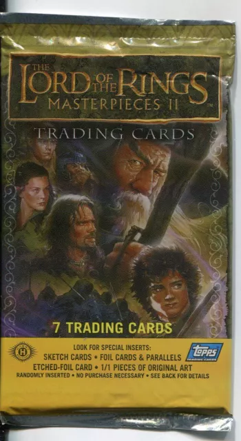 Lord Of The Rings Masterpieces Series 2 Factory Sealed Hobby Packet / Pack