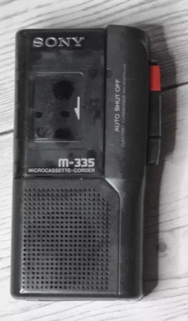 Sony M-335 Pressman MicroCassette Voice Recorder Dictaphone Spares of Repair