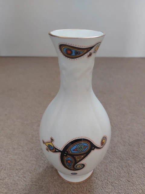 Vintage irische königliche Tara feine Knochen China keltisches Book of Kells Design Bud Vase