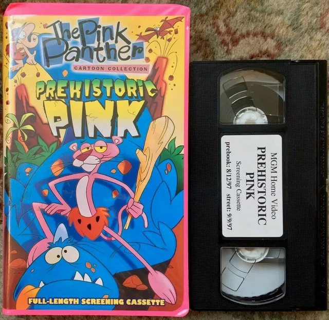 THE PINK PANTHER Cartoon Collection Prehistoric Pink VHS Screener