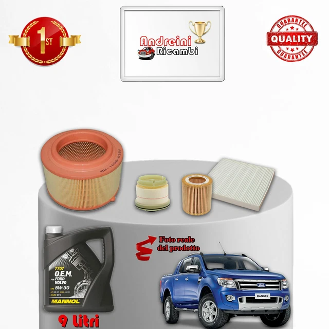 Kit Entretien Filtre à Air K&N Pour Ford Ranger – Produit Nettoyant Et Graissant – Neuf