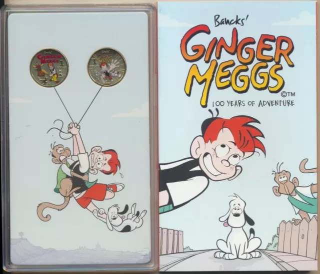 Australia 2021 $1 Ginger Meggs Uncirculated Two-Coin Set Pair (2)