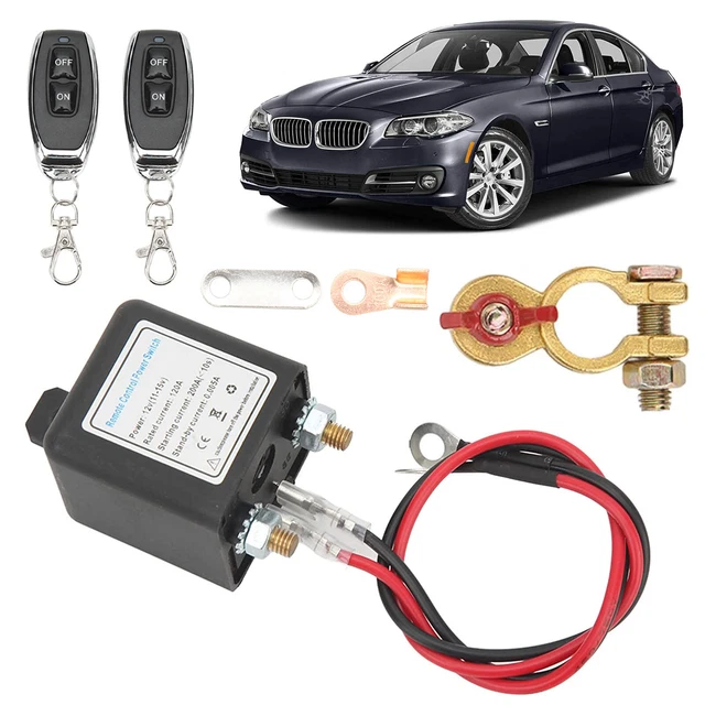 CAR BATTERY ISOLATOR Disconnect Cut Off Master Switch W/Wireless Remote