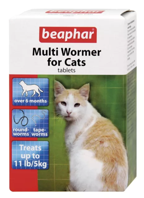 WORMING MULTI WORMER TABLETS FOR CATS BEAPHAR 12 tablets