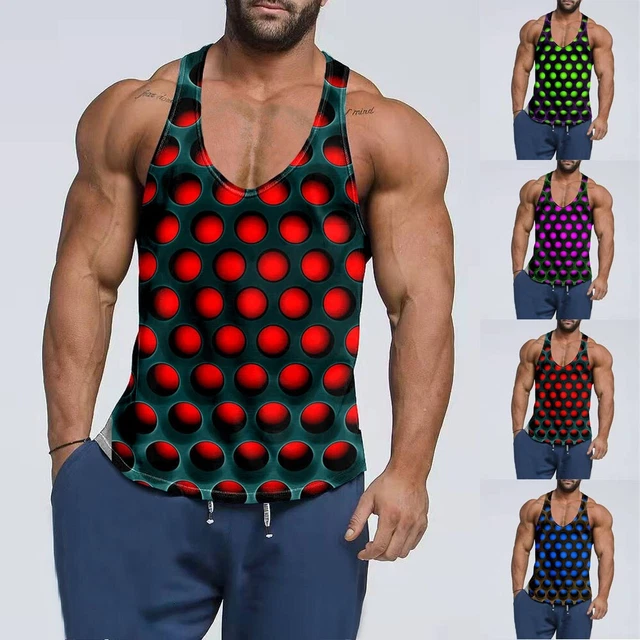 Moda Tempo Libero Top da Uomo senza Maniche T-Shirt Maglia Intima Basic Canotta