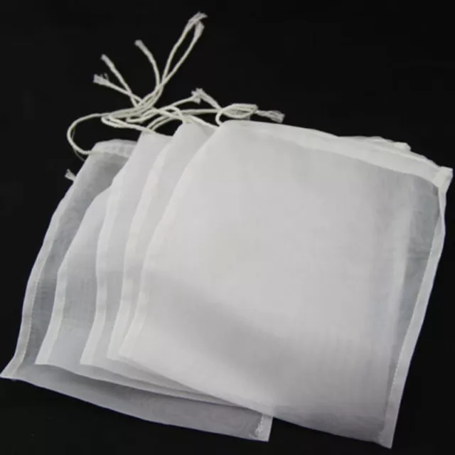 5pcs/set Homebrew Straining Bags Mesh Nylon Filter Strainer Wine Beer Making Kit