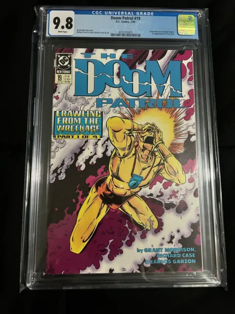 Doom Patrol Vol 2 #19 CGC 9.8 White Pages. 1st appearance of Crazy Jane