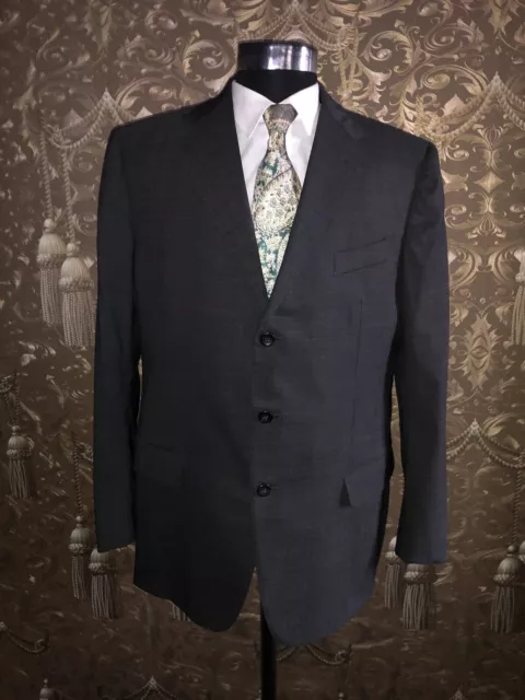 GIANNI VERSACE COUTURE Herren Designersakko grau Woll &Elasthan Anzugjacke Gr.54