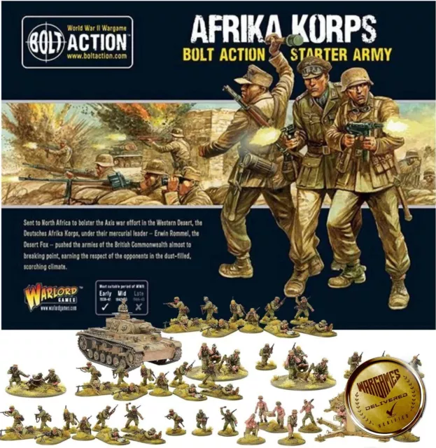 Warlord Games Bolt Action Miniatures - Afrika Korps Starter Set 28mm Army