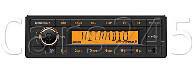 Continental RADIO USB MP3 WMA 12V Boat TR7411U-OR 3