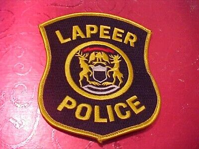 Lapeer Michigan Police Patch Shoulder Size Unused