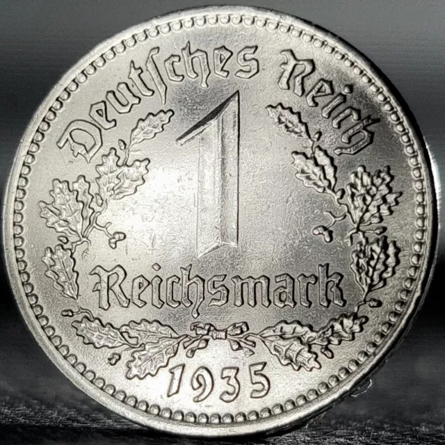 Nazi Germany 1 Mark *Beautiful* Genuine WW2 Third Reich 1 Reichsmark Coin