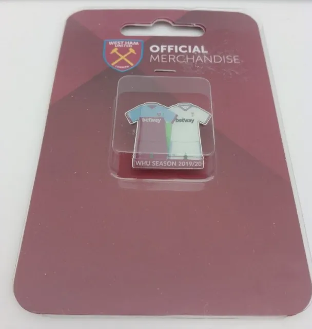 Official West Ham United 2019 - 20 Home & Away Kit Pin Badge