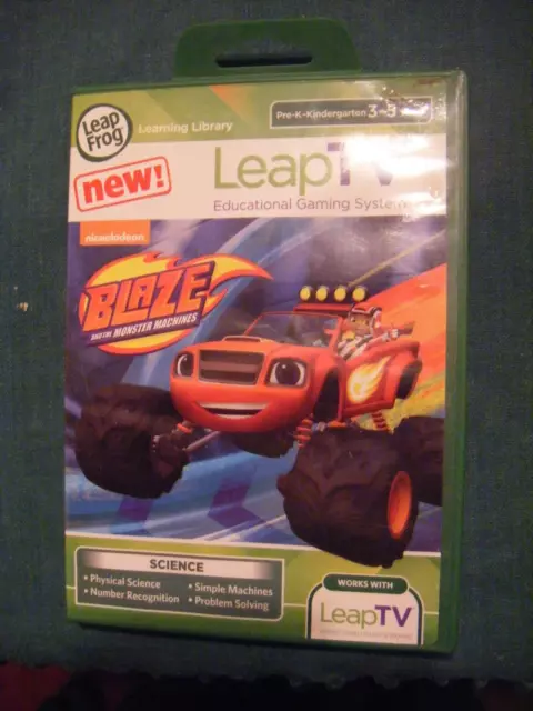 LEAPFROG LEAP TV Nickelodeon Blaze Monster Machines Educational