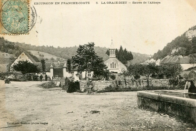 Carte CHAUX LES PASSAVANT La Grace Dieu Entrée de l'Abbaye La fontaine