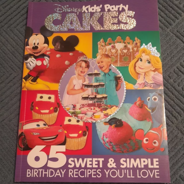 Disney Kids Party Cakes Cookbook Recipes Mickey Cars Tangled Nemo etc