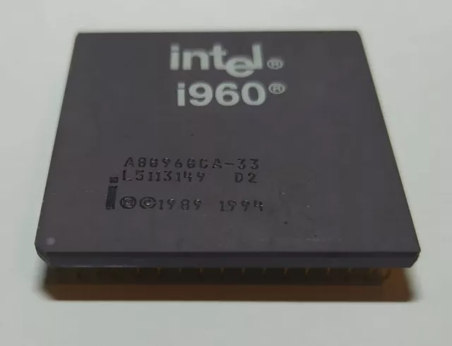 Procesador vintage Intel i960-33MHz. CPU