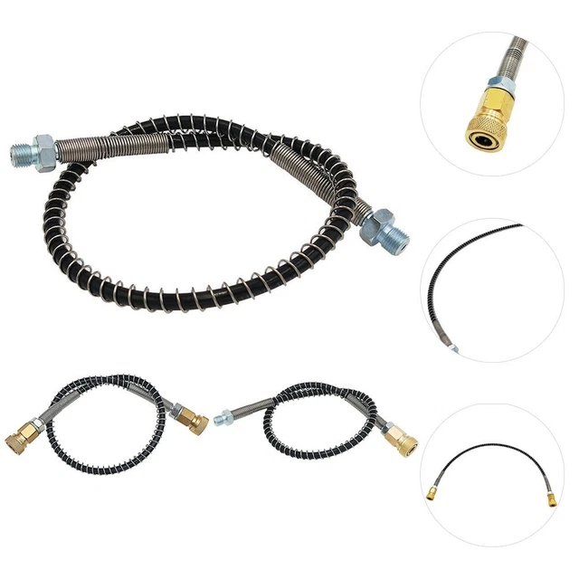 Tubo Flessibile Ad Alta Pressione Per Pompa PCP - Lunghezza 50 Cm, Filettatura M10x1, Resistenza 60 MPa (9000 PSI)