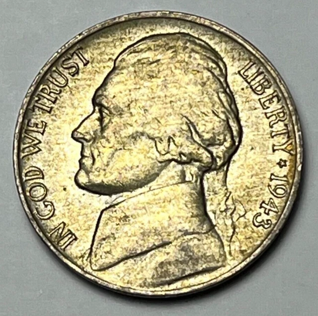 1943 P Jefferson 35% Silver War Nickel C1X40
