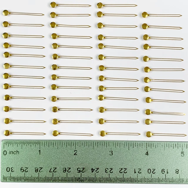 50 Large Gold Watch Hands 30mm Steampunk Art Watchmaker Job Lot Part Clock Vtg