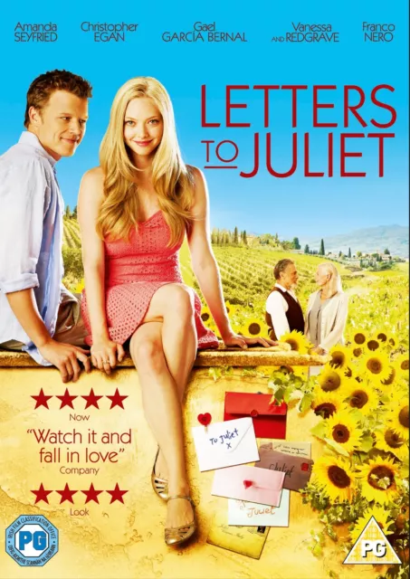 Letters to Juliet (DVD) Amanda Seyfried Christopher Egan Gael Garcia Bernal