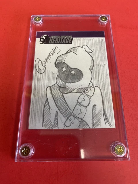 Topps Star Wars Heritage 2004 sketch Jawa by Cynthia Cummens