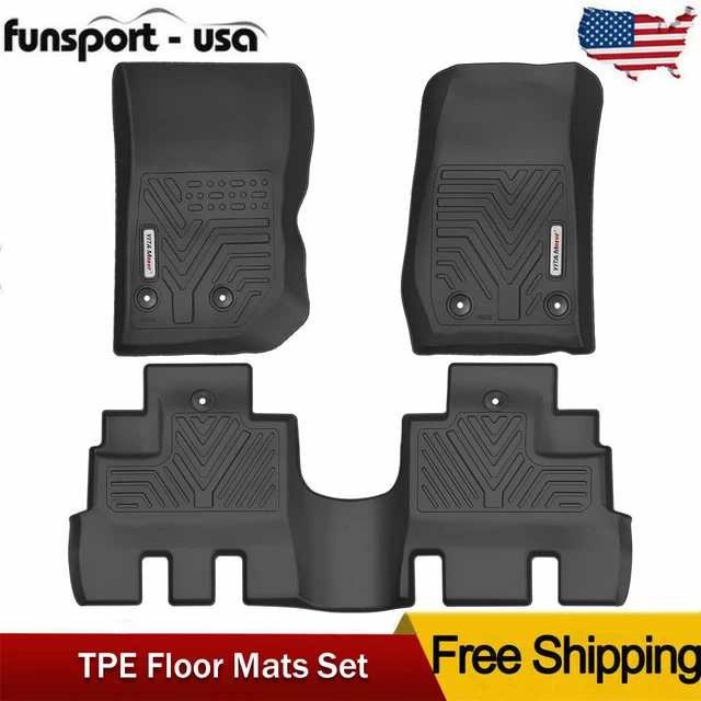 FLOOR MATS LINER Rubber Waterproof For 20142018 Jeep Wrangler