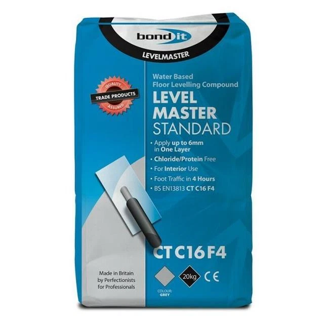 BondIt 20kg selbstnivellierende Compound Levelmaster Bodenzement Estrich Beton Ba