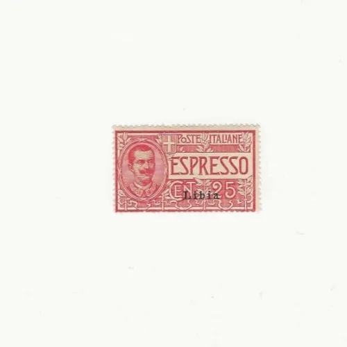 1915 Italian w/Libya overprint Mint 25c Special Delivery stamp # E1; CV $95.00