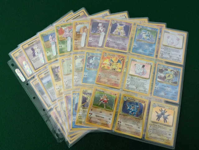 Pokemon Cards- Complete Base Set 102/102 Charizard Blastoise WoTC Vintage