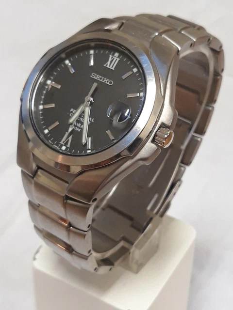 Seiko titanium perpetual deals calendar watch