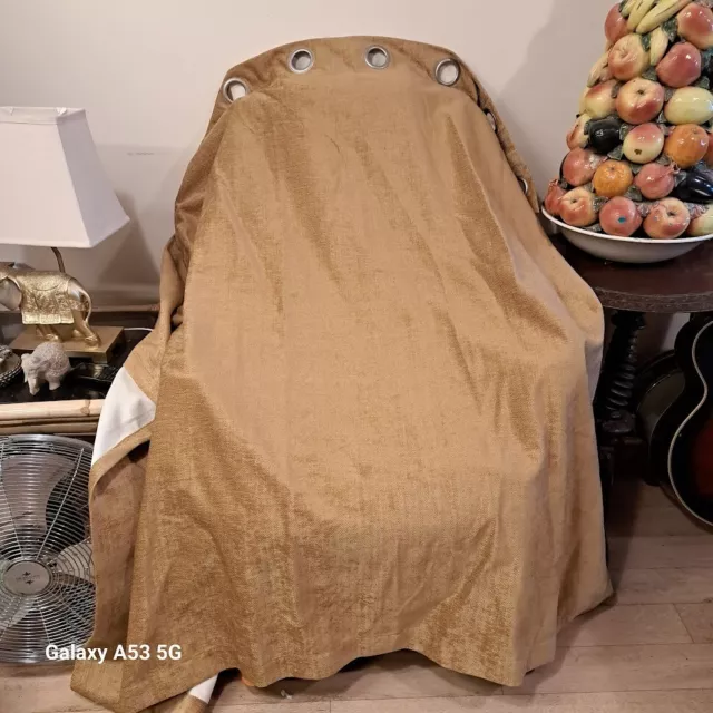 "Tende OCCHIELLI STILE CINIGLIA DUNELM SPESSA SPINA DI PESCE INUTILIZZATE 66""Wx54"