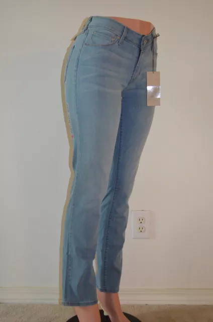 Levi's Mid/Classic Rise Bold Curve Straight Jeans Light Blue NWT 043100023