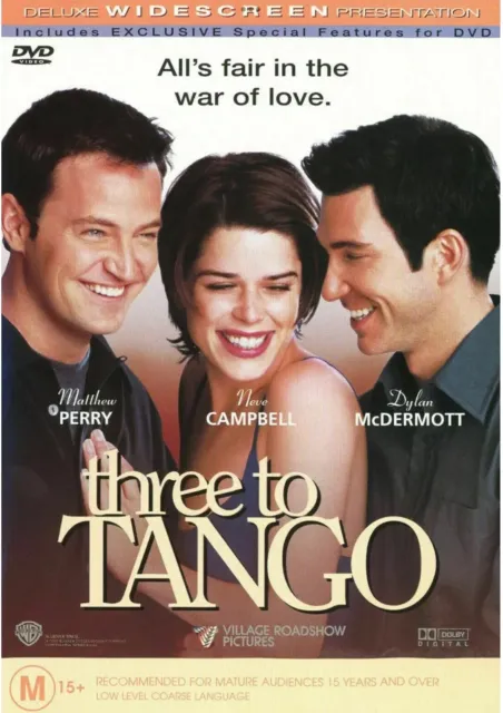 Three to Tango (DVD, 1999) Matthew Perry Region 4
