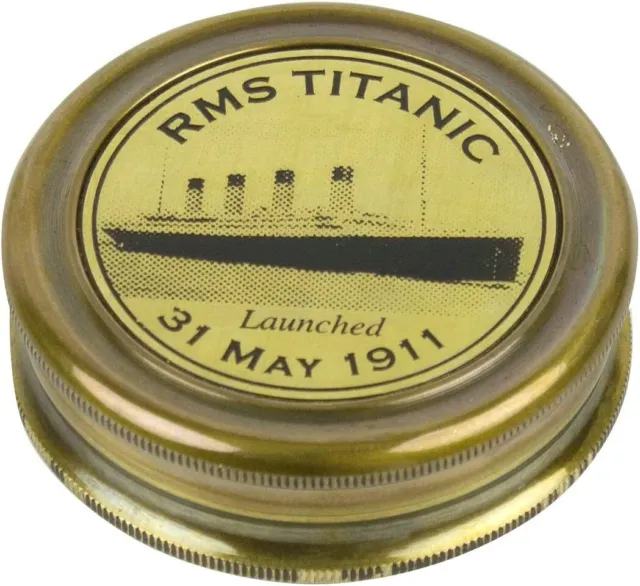 Solid Brass Ships Tribute Compass RMS Titanic UK Made