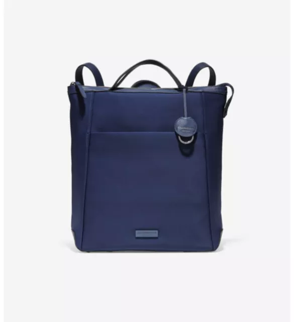 Cole Haan Grand Ambition Convertible Backpack blue Neoprene and Leather