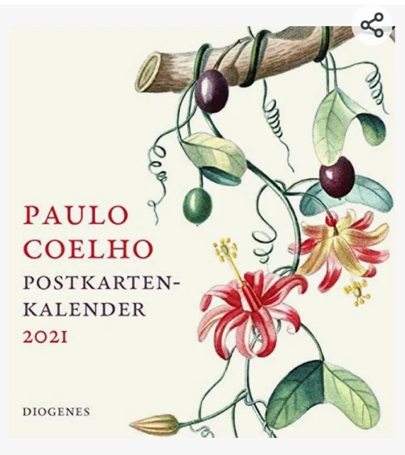POSTKARTENKALENDER 2021 VON Paulo Coelho (2020, Calendar) EUR 9,99 PicClick DE