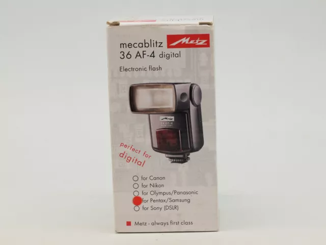 Metz mecablitz 36AF-4 AF TTL Flash for Pentax/Samsung