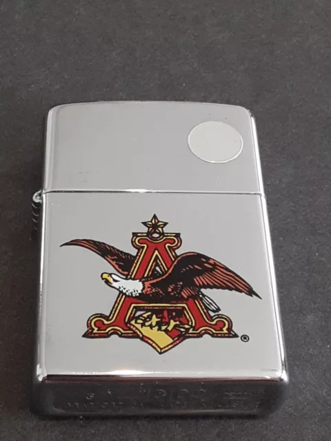 Zippo Lighter Budweiser Anhiser Bush Logo New Unstruck Stunning Condition