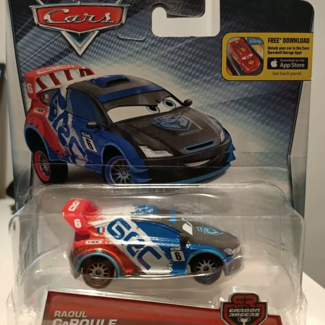Disney Pixar Cars -  Raoul CaRoule  Carbon Racer No:6 Original Official Diecast