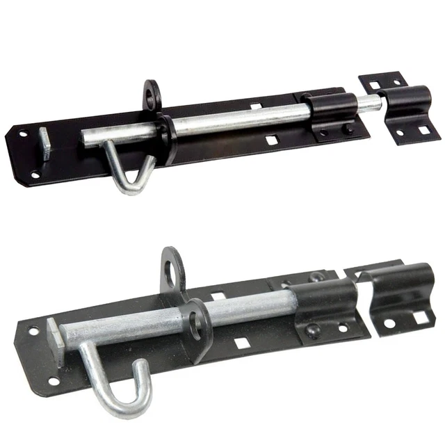 HEAVY DUTY BRENTON BOLT 6"/ 8" Sliding Lock Latch Padbolt Garden Shed Side Door