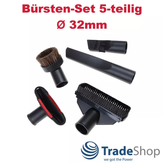 Lot de brosses universelles 5 pièces 32 mm pour Kärcher NT 30/1 Tact L NT 40/1 Ap L 2