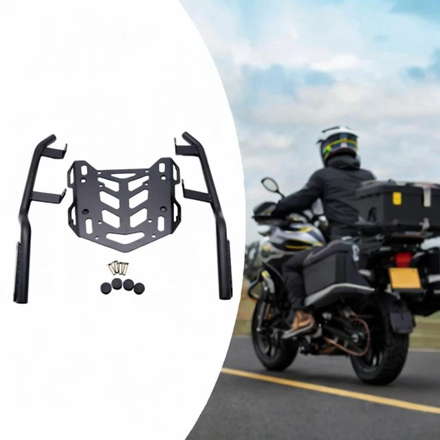 Plaque Porte-bagages Moto – Support Topcase Universel – En PP + Fer, Avec Vis Et Entretoises - 6